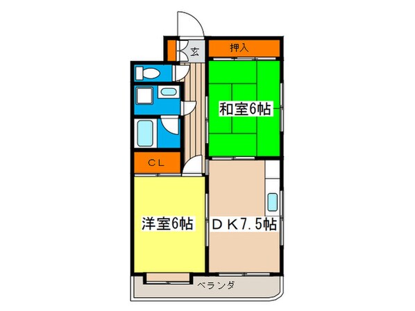 エトワール観音の物件間取画像